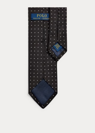 Men's Polo Ralph Lauren Dot Silk Repp Narrow Ties | 305816HMC